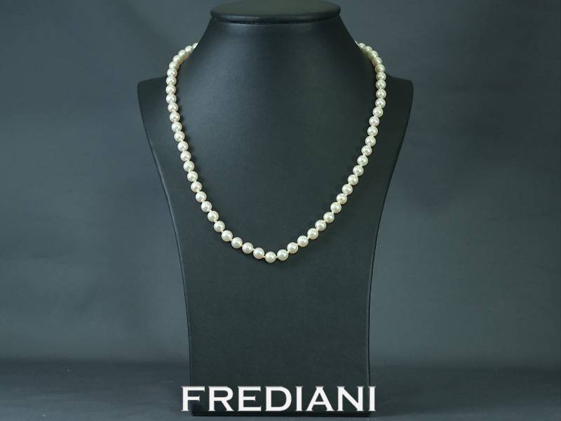 Collier en Perles de Chine avec fermoir en argent