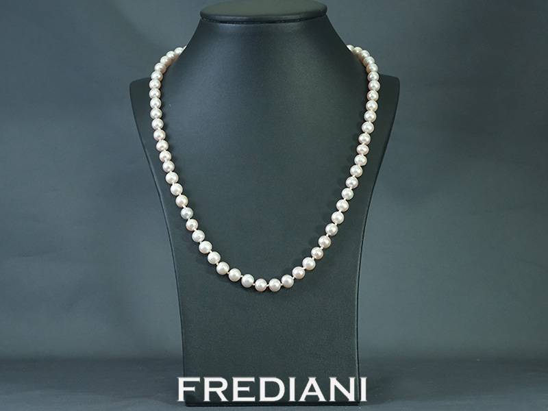 Collier en Perles de Chine avec fermoir en argent