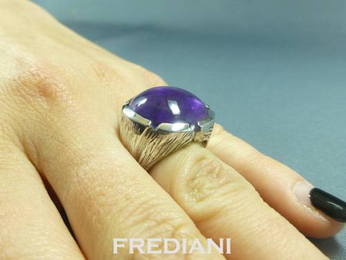 Bague en Argent et Améthyste