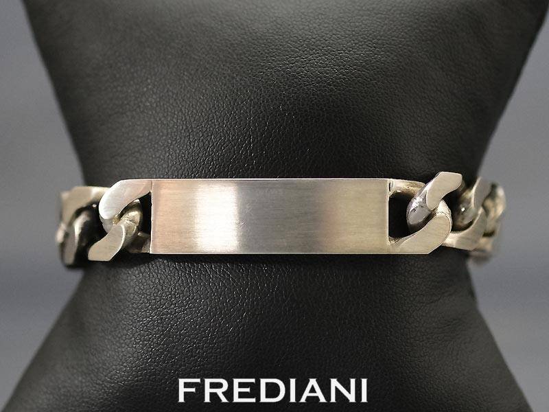 Gourmette homme en argent massif