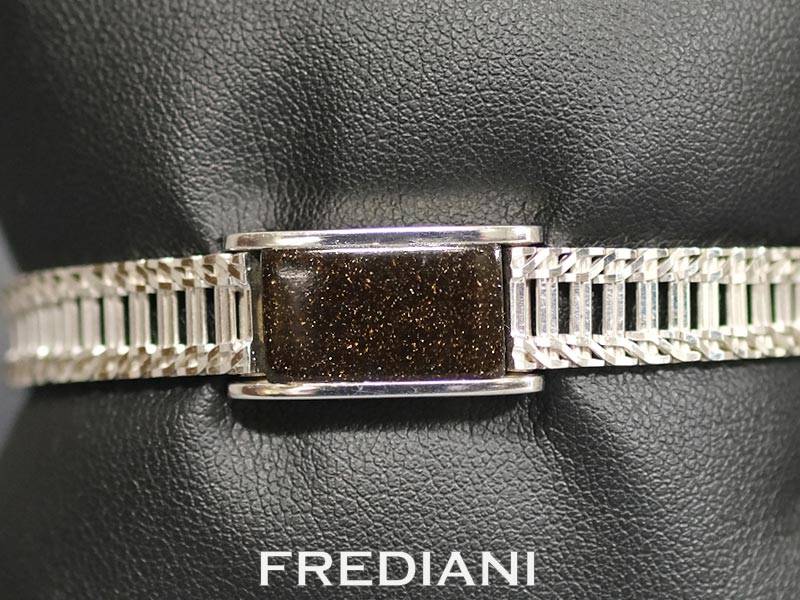 Bracelet en Or blanc et du Jais