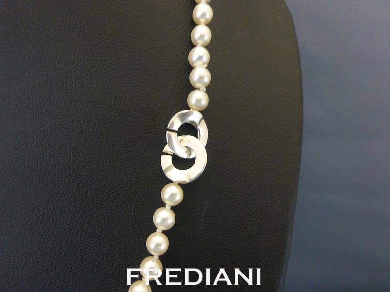 Collier en Perles de Chine avec fermoir en argent