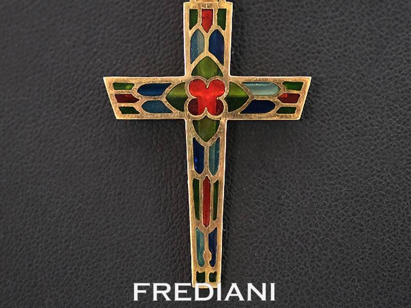 Pendentif en Or jaune et Email