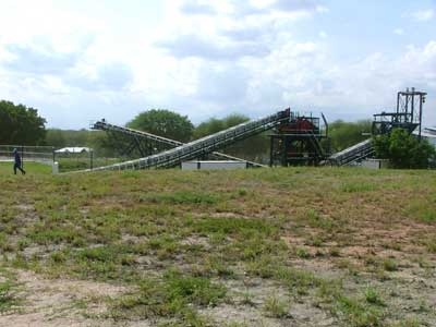 Installation mécanique de tri des graviers par grosseur