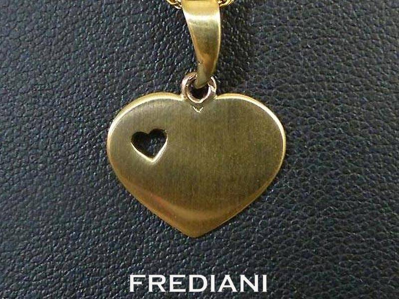 Pendentif coeur en or jaune