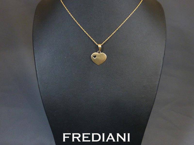 Pendentif coeur en or jaune